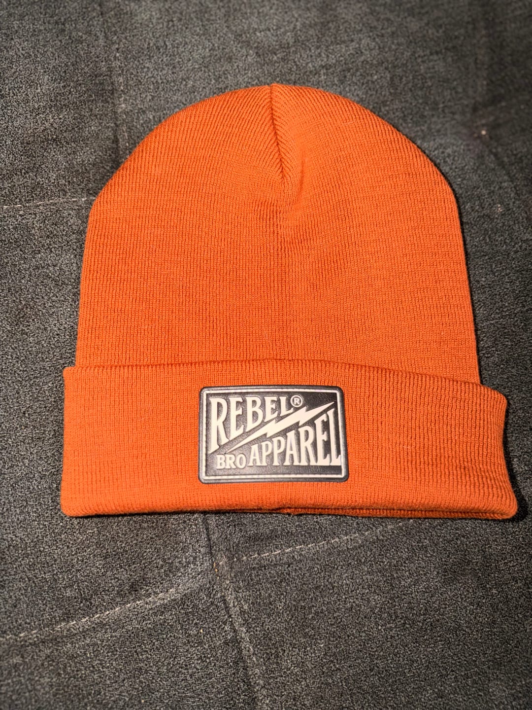 Customer photo review of Beanie in Rust