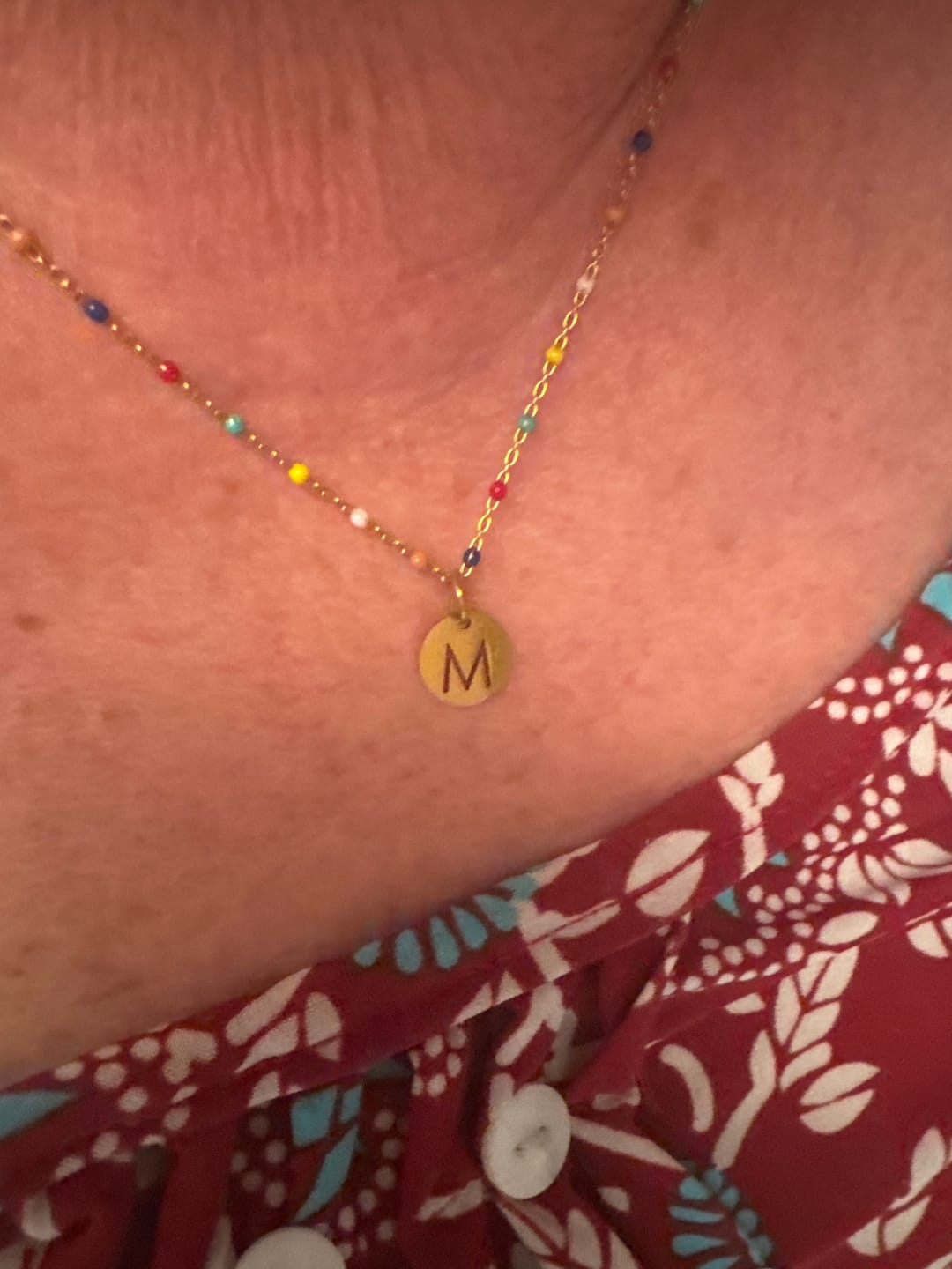 Customer photo review of Collar Letras ABC