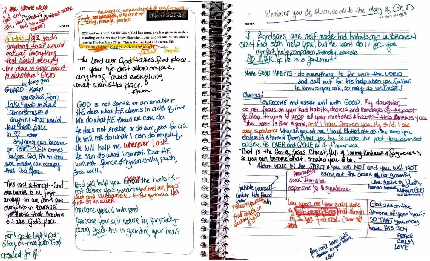 Customer photo review of Spiral Bible™ - ESV- Complete Bible - Bundle