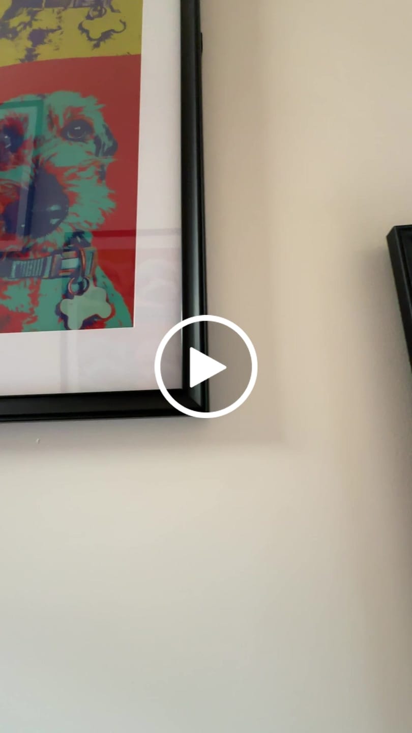 Customer video review of Personalised Poster With Dog or Cat - Colour Squares