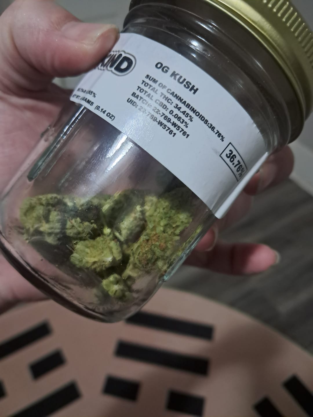 Customer photo review of OG Kush - 4 Grams (Indica)