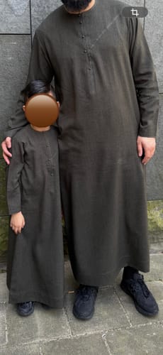 Kundenfoto: Emirati Qamis für Jungen „Imperial Elite“ Melange Blau