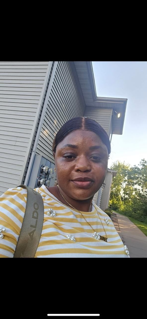 Customer photo review of Block Name Necklace w/ Cuban Chain