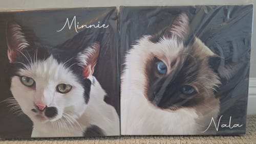 Customer photo review of Pet Art Canvas Wrap