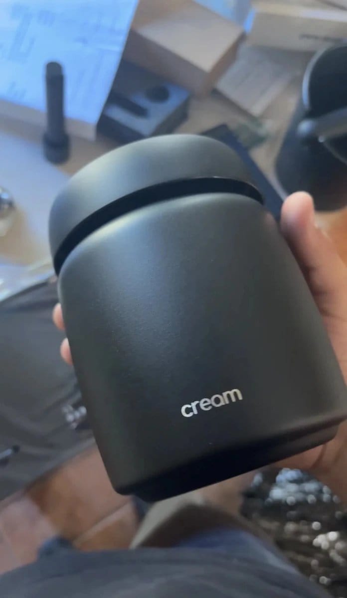 Customer photo review of Contenedor Hermético Al Vacío para Granos de Café Cream®