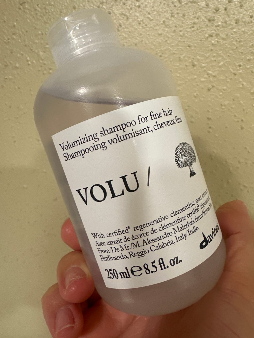 Customer photo review of VOLU Shampoo