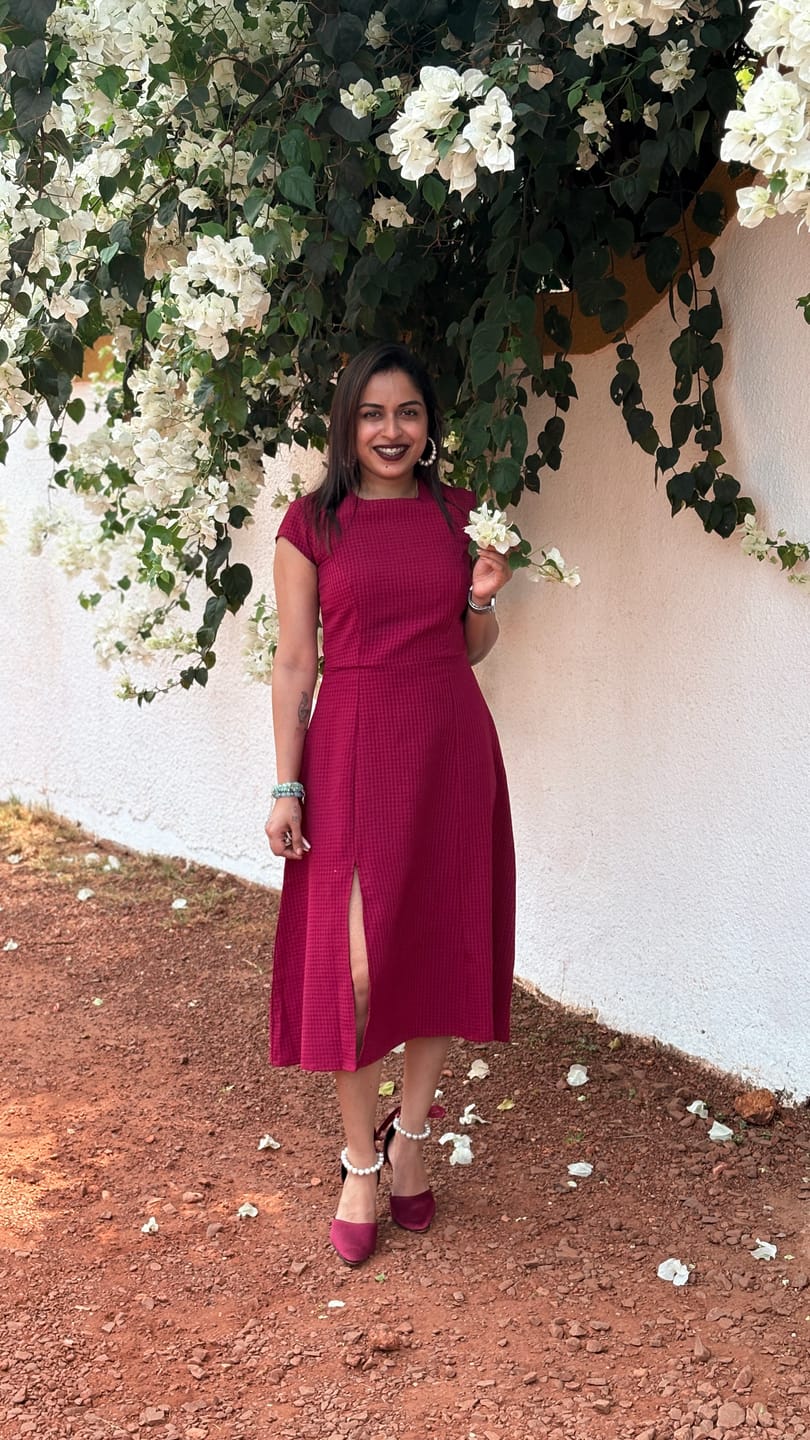 Customer photo review of Gingham Grace dress