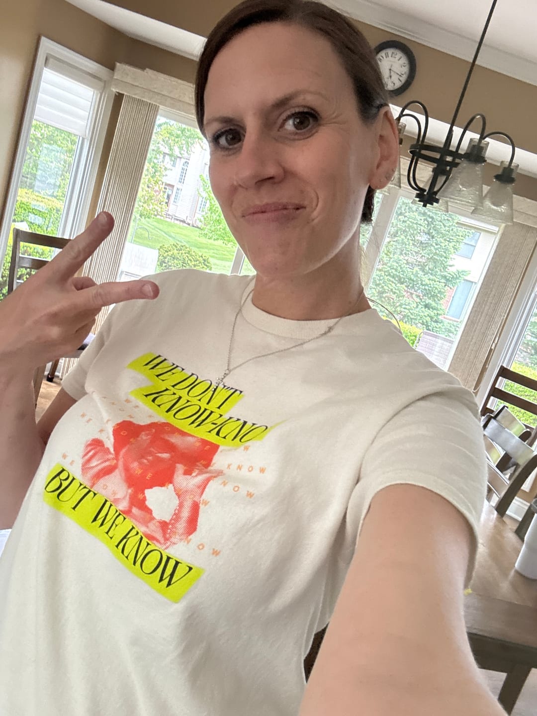 Customer photo review of We Know Neon T-Shirt