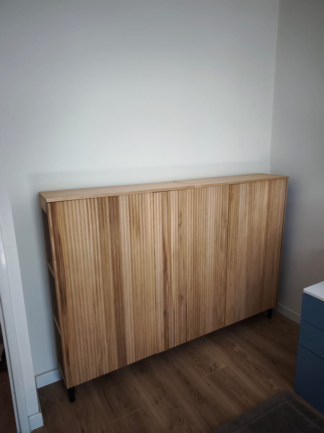 Customer photo review of ESLOV - Tête de lit 160 en bois avec rangements
