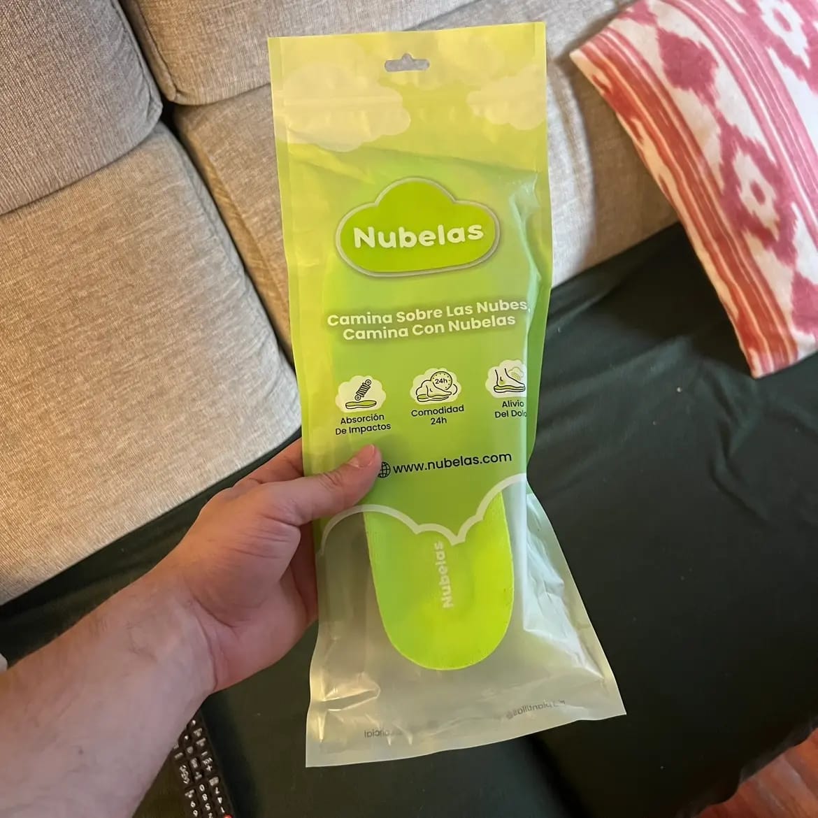 Customer photo review of Plantillas Nubelas | Comodidad en cada pisada