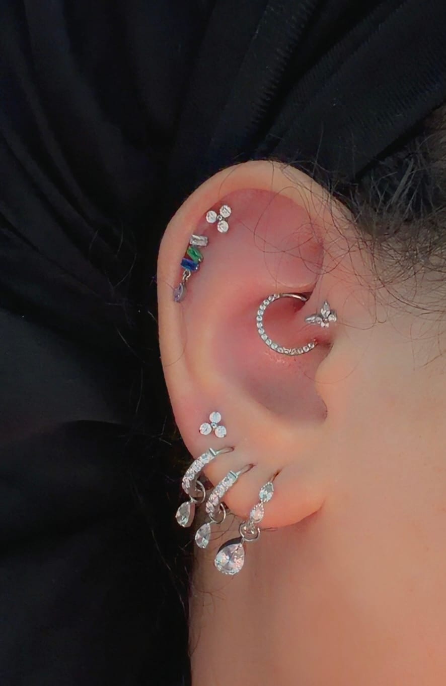 Customer photo review of Multicolor Piercing | Titan
