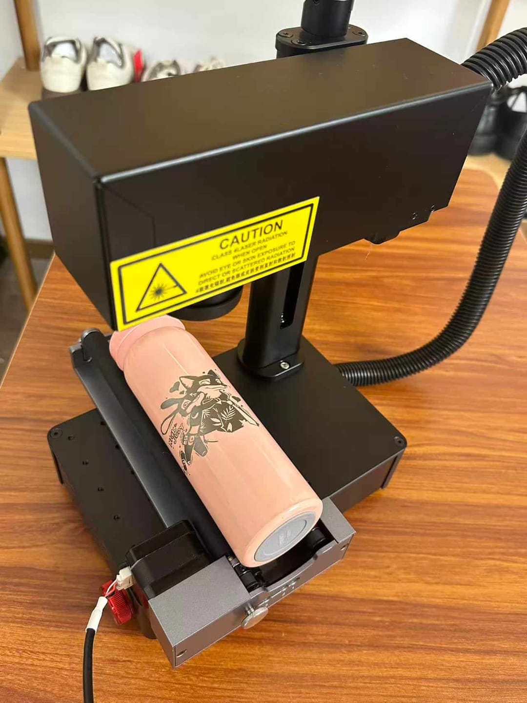 Customer photo review of Carverall Z15 5W Fiber Laser Engraver | Mini & Desktop