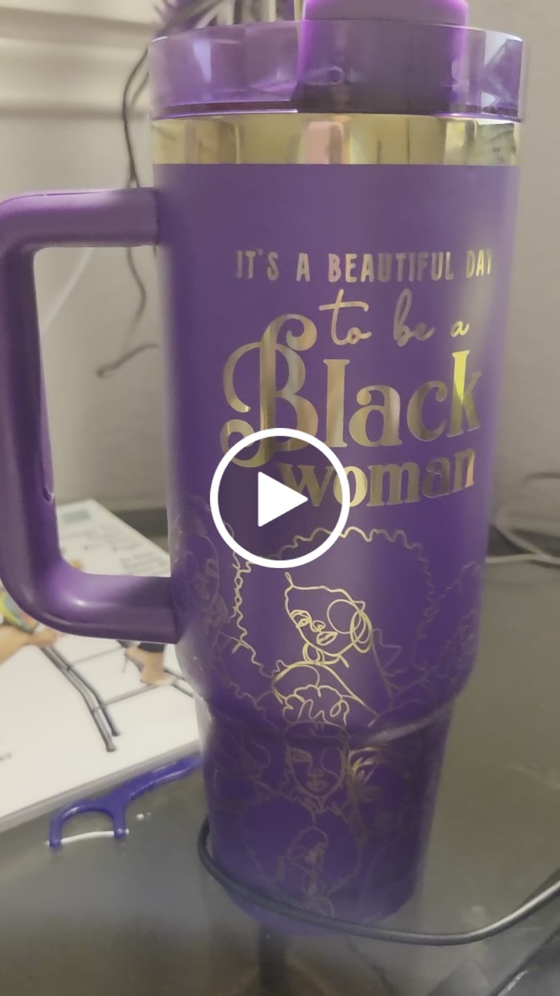 Customer video review of “Purple Reign” Insulated Tumbler – "It’s a Beautiful Day to be a Black Woman"