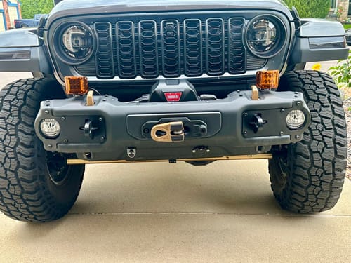 Customer photo review of Jeep Wrangler JK/JL/JT Front Shackle Tab Kit (Rated 10,000-lbs Tensial Strength Tow Point)
