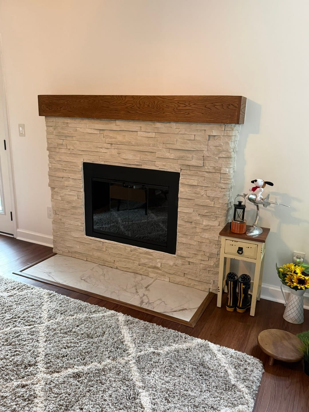 Customer photo review of Ardmore Flat Black Masonry Fireplace Door | Durable Design