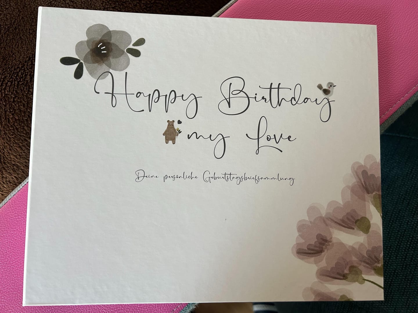 Customer photo review of Happy Birthday my Love - Erinnerungsbuch 18 Jahre & 18 Briefe