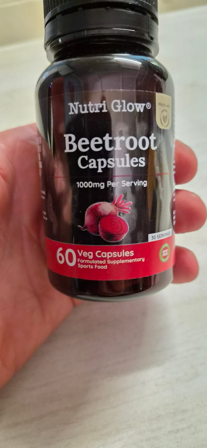 Customer photo review of Nutri Glow Organic Beetroot 60 Capsules