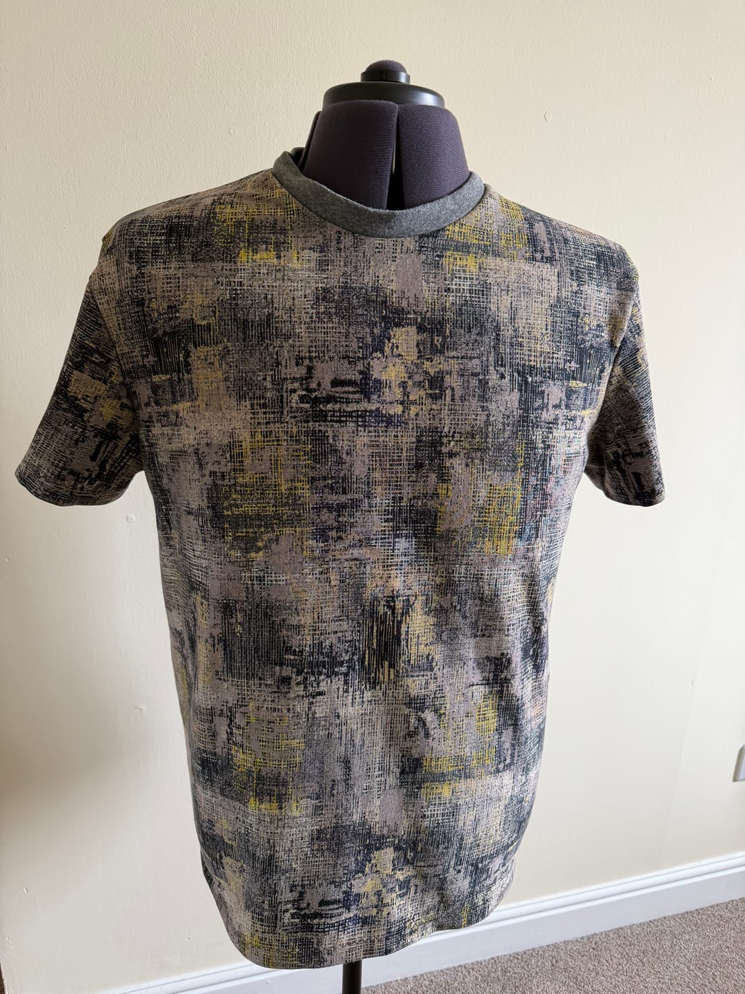 Customer photo review of Glitch Grid Digital Modal-Touch Jersey Fabric