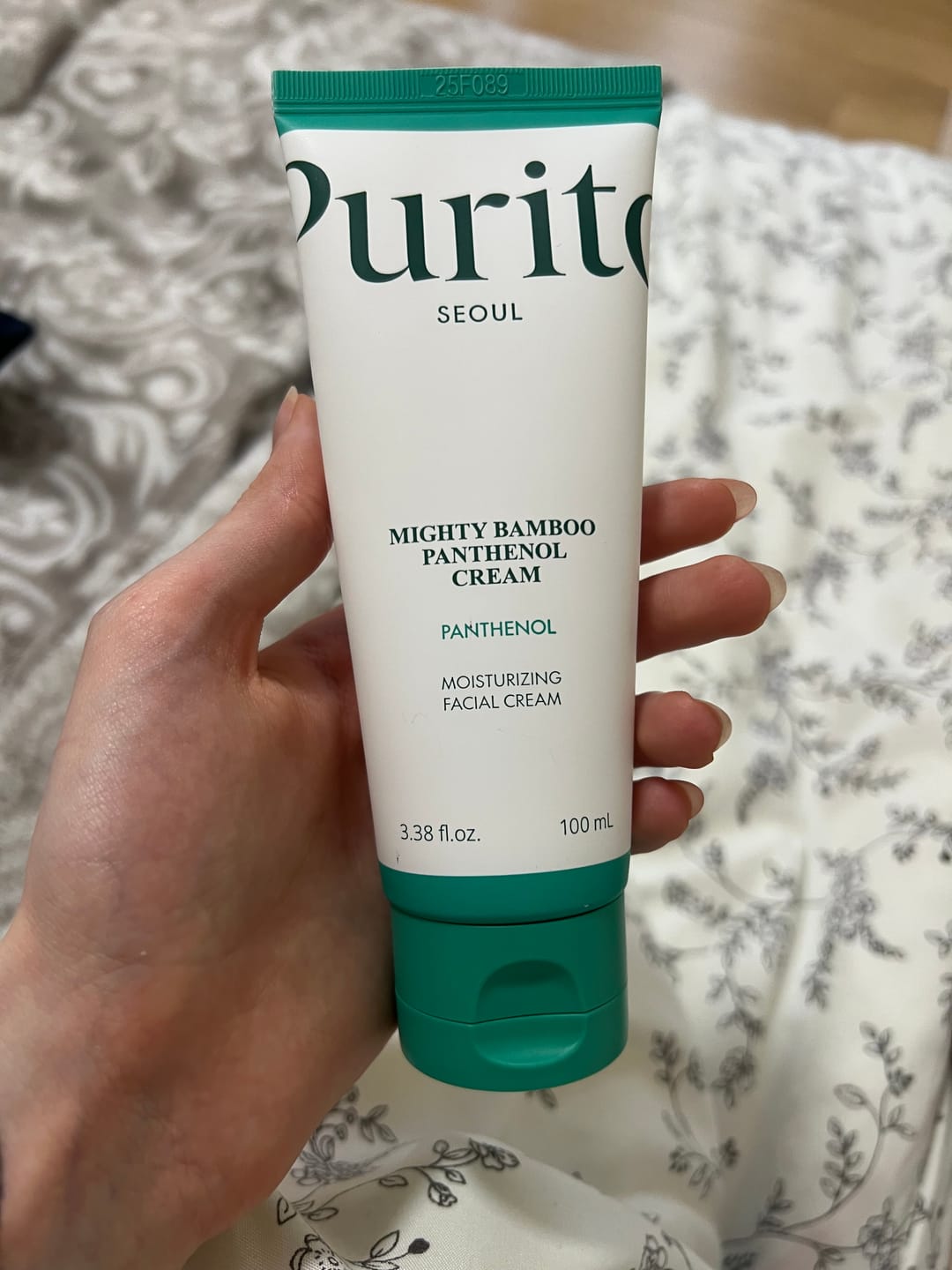 Customer photo review of Krēms sejai ar pantenolu PURITO Mighty Bamboo Panthenol Cream