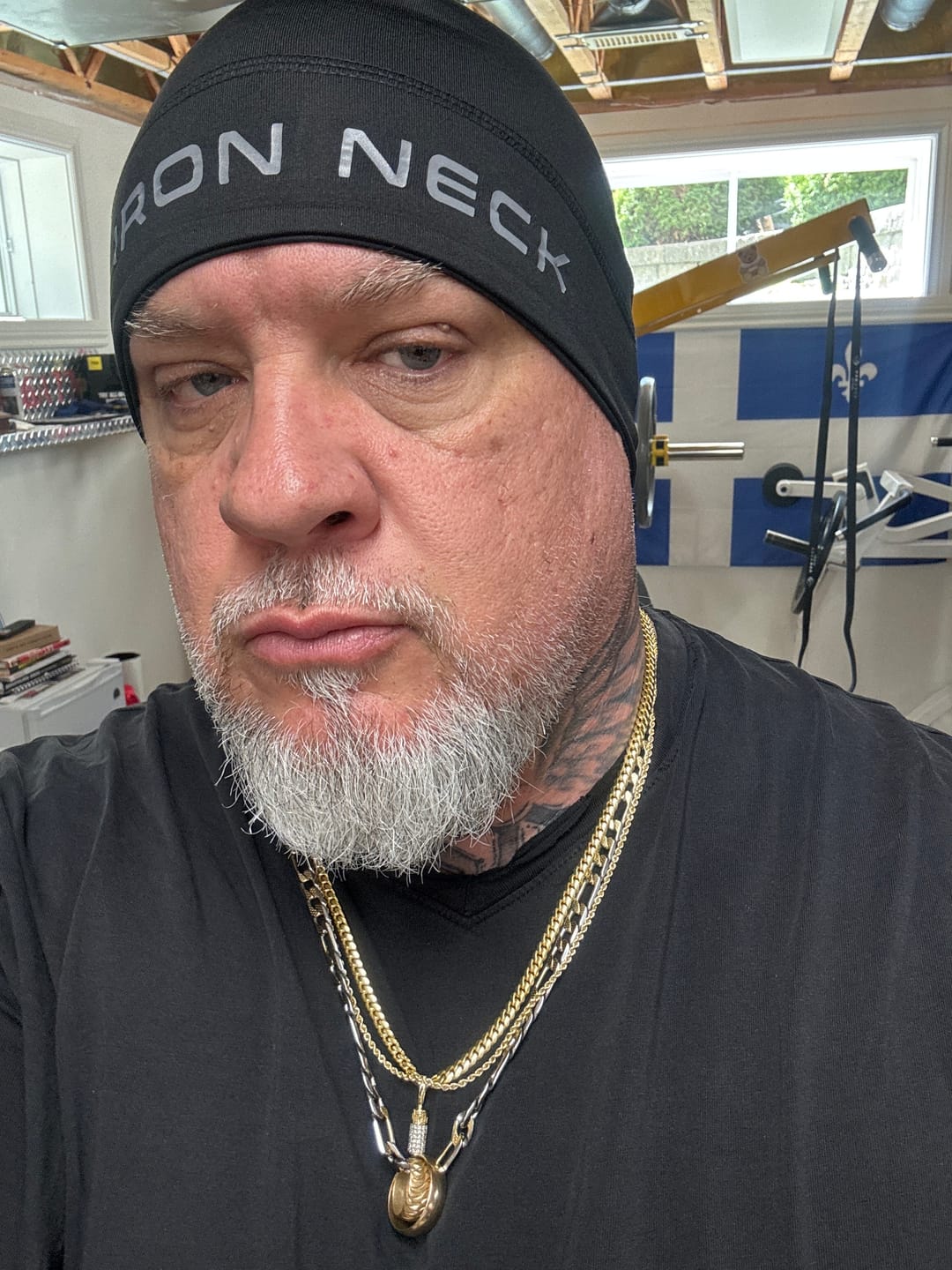 Customer photo review of Iron Neck Skull Cap