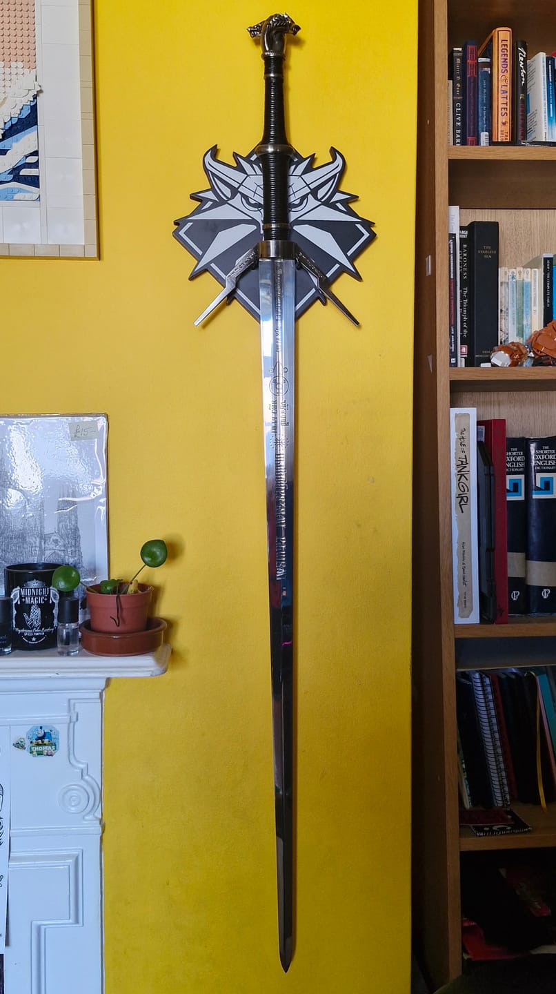 Customer photo review of Geralt of Rivia's Silver Sword - The Witcher Sword
