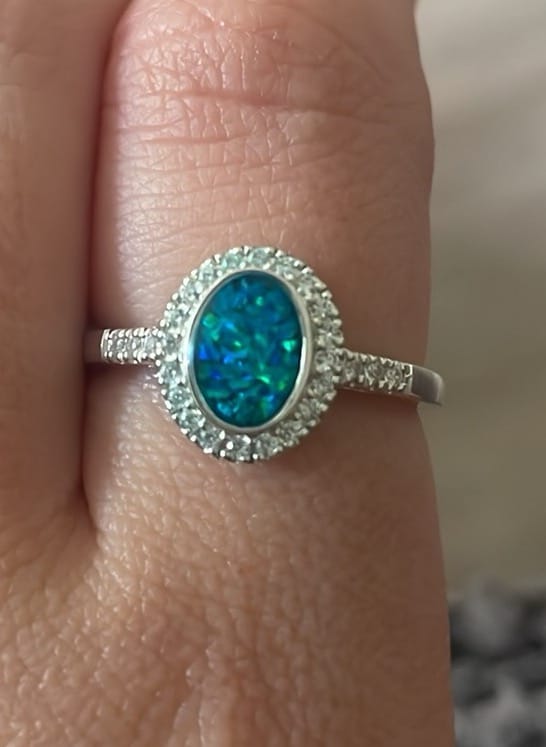 Customer photo review of Oval CZ Maria Ring