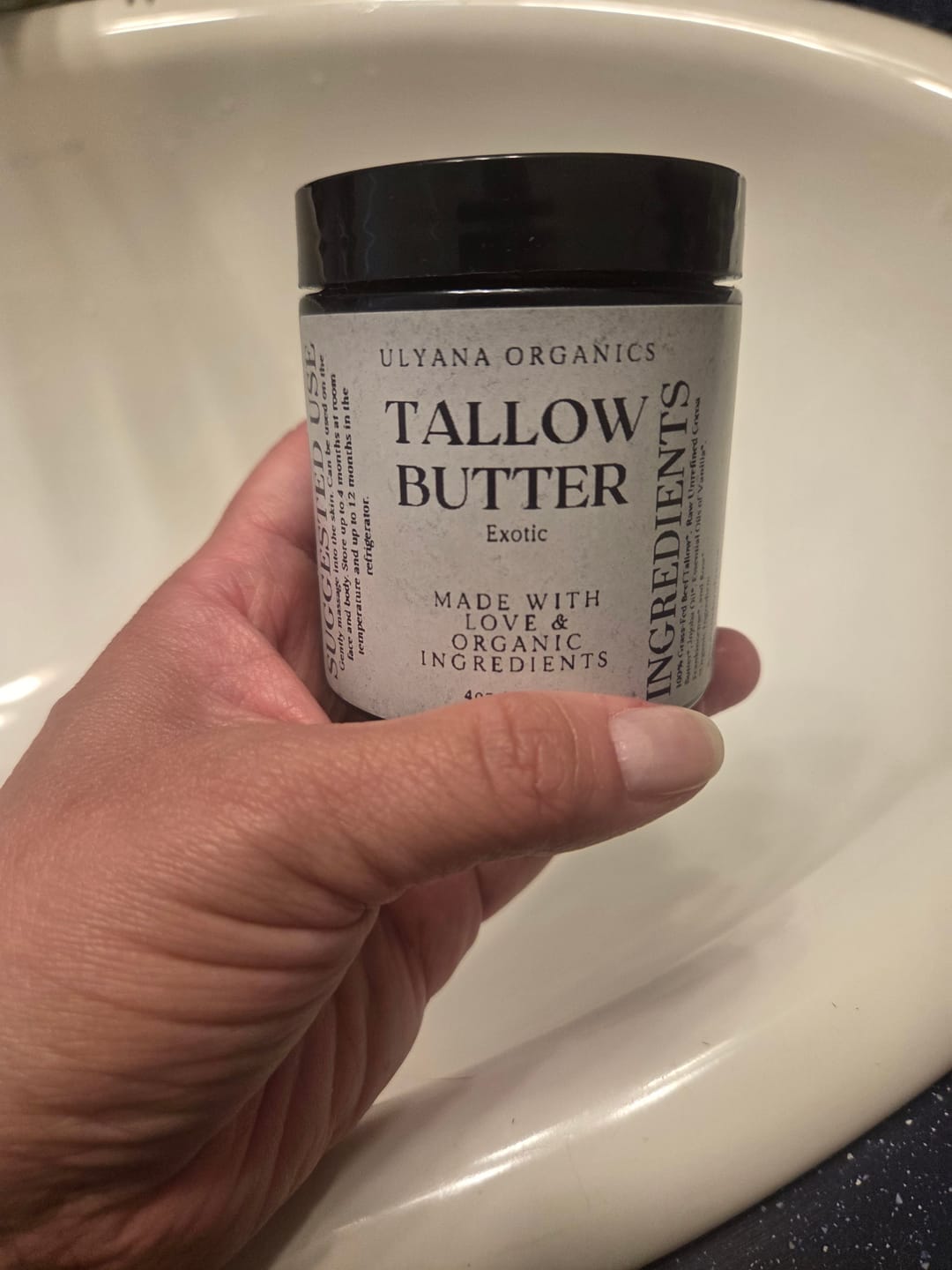 Customer photo review of The Classic Tallow Face Butter