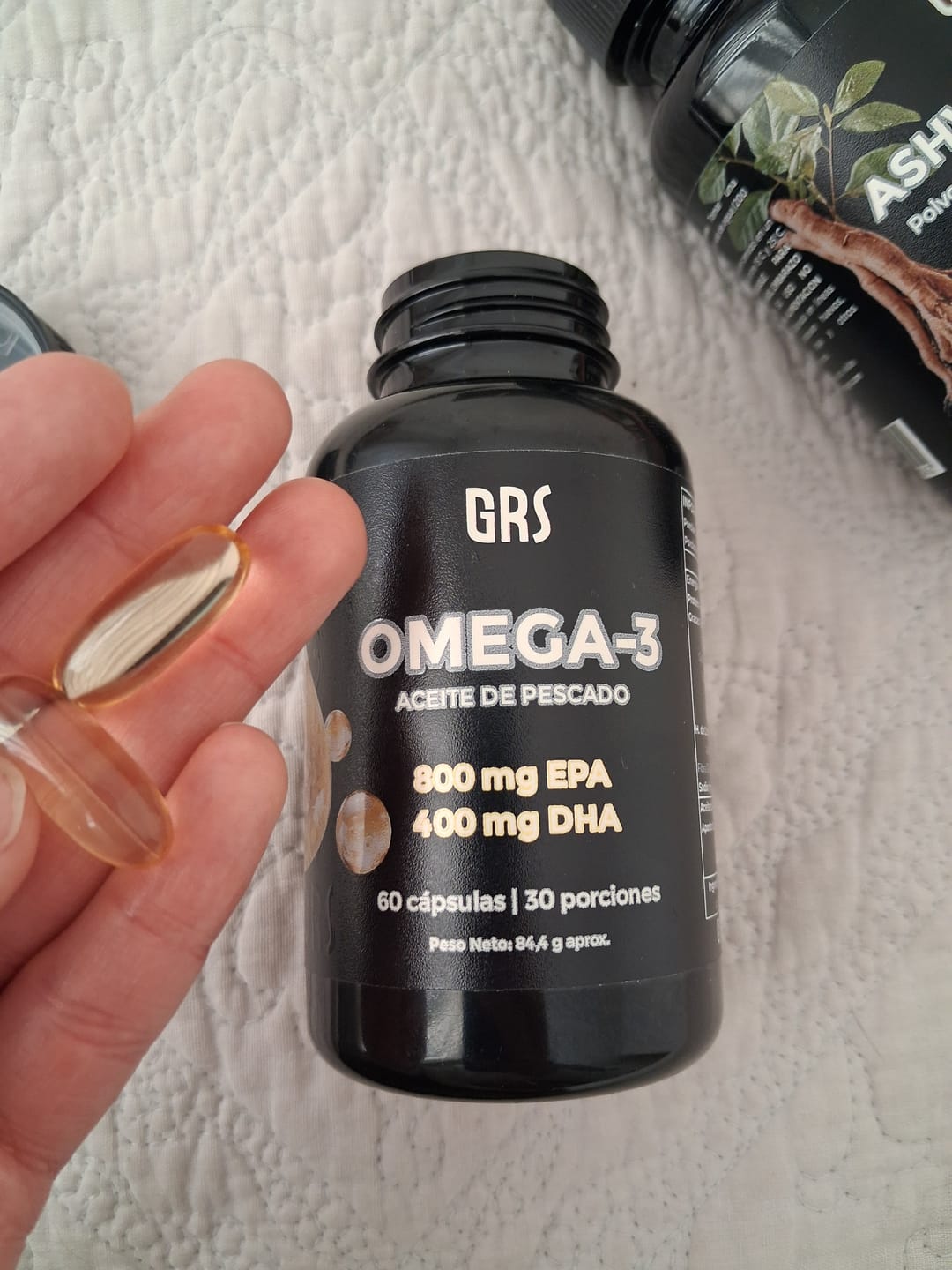 Customer photo review of Omega 3 GRS | 800mg EPA, 400mg DHA | 60 cápsulas