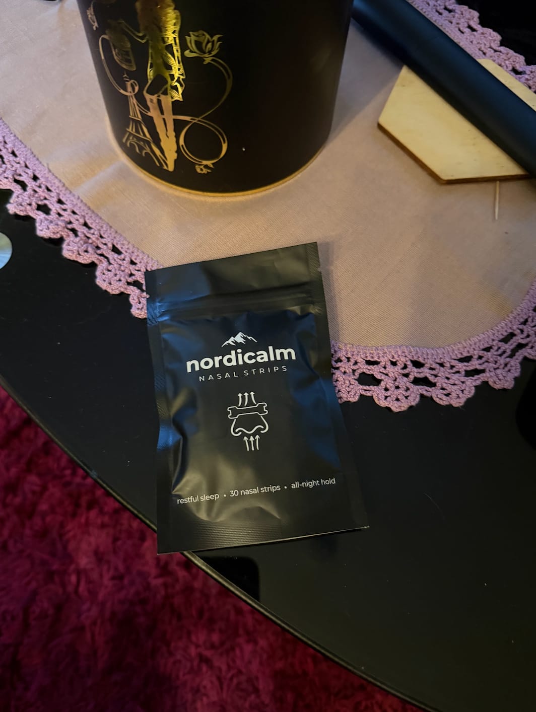 Customer photo review of nordicalm™ Nasal Strips for Sleep