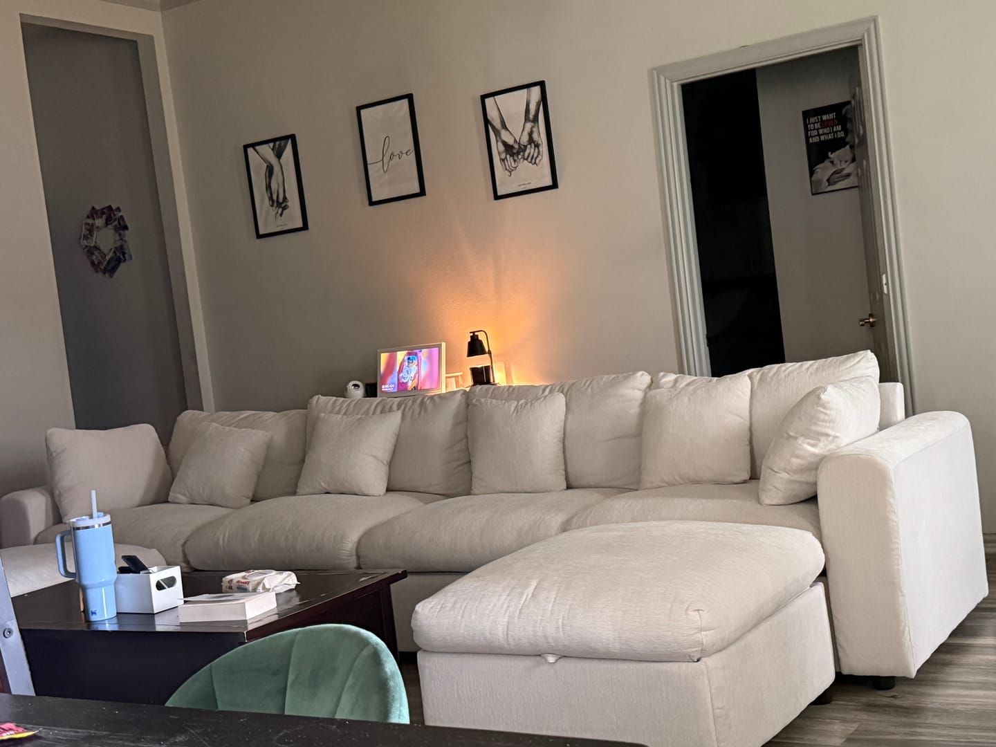 Customer photo review of Grand Cloud Modular Sectional Sofa