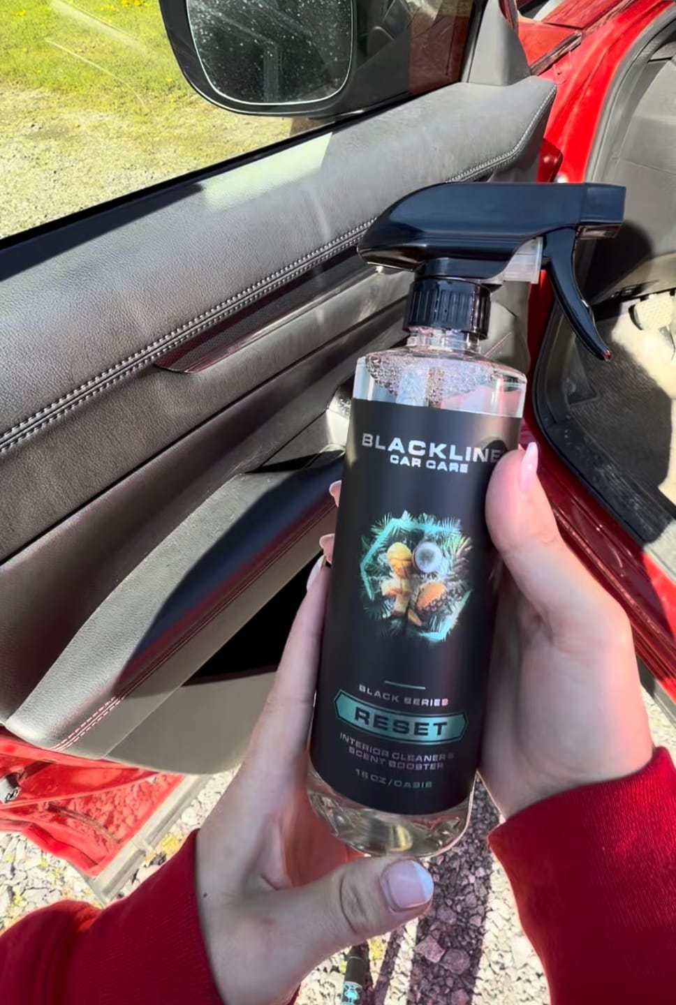Customer photo review of BLACKLINE® RESET INTERIOR CLEANER & SCENT BOOSTER