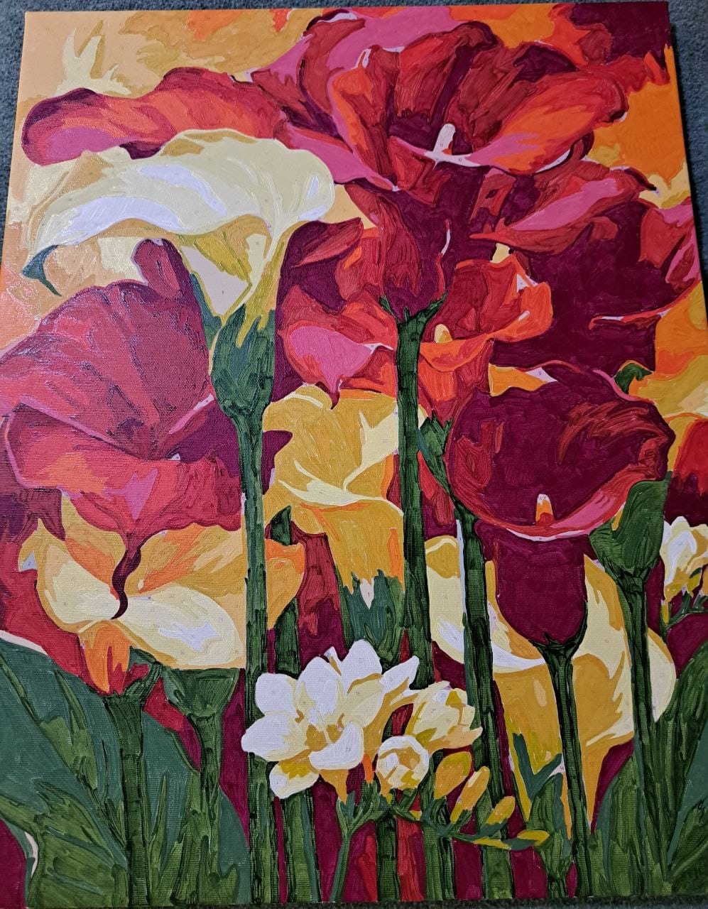 Customer photo review of Sunset Calla Bloom