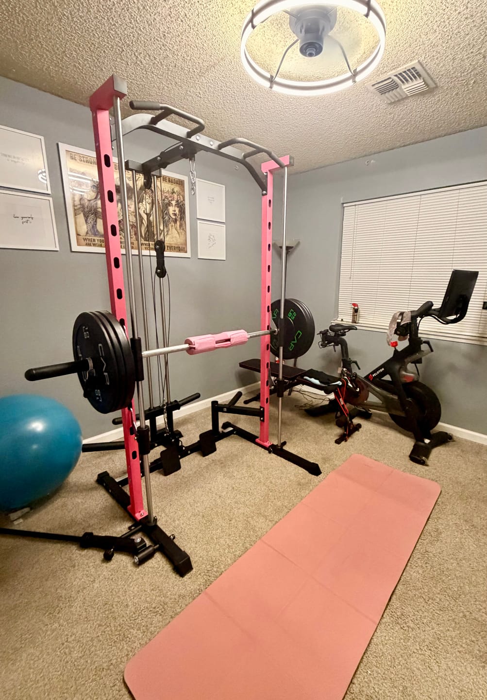 Customer photo review of RitFit PSR05 2.0 Multifunctional Smith Machine Power Rack with LAT-Pull Down System