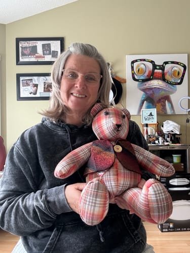 Customer photo review of Memory Bear FREE PATTERN