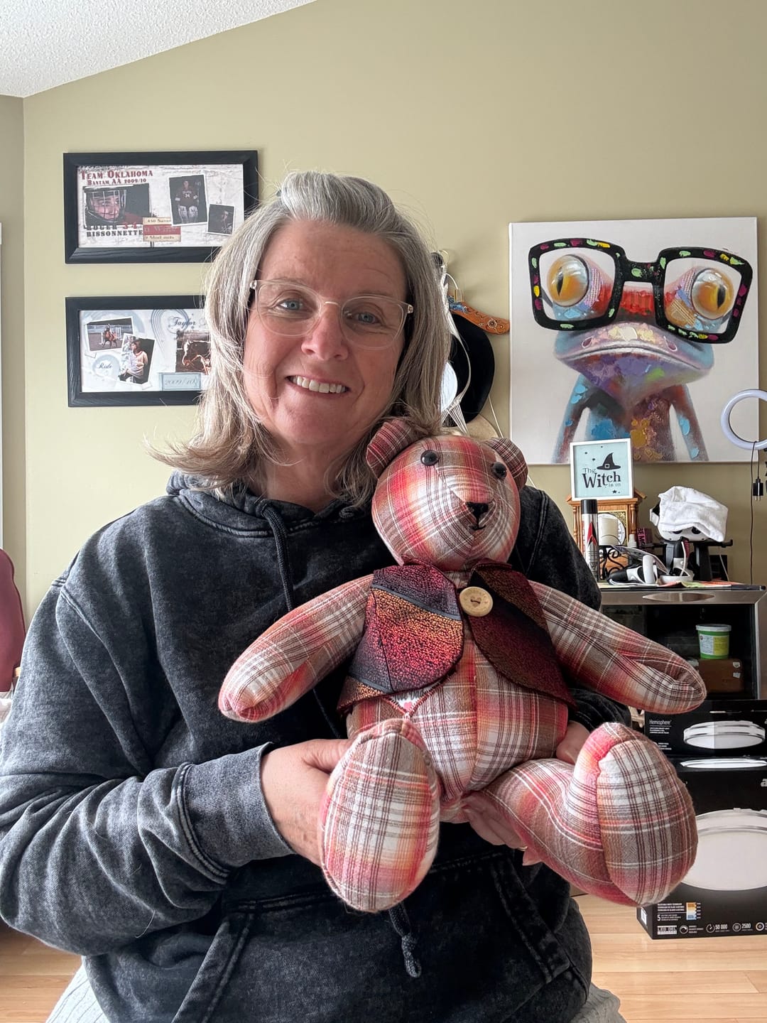 Customer photo review of Memory Bear FREE PATTERN