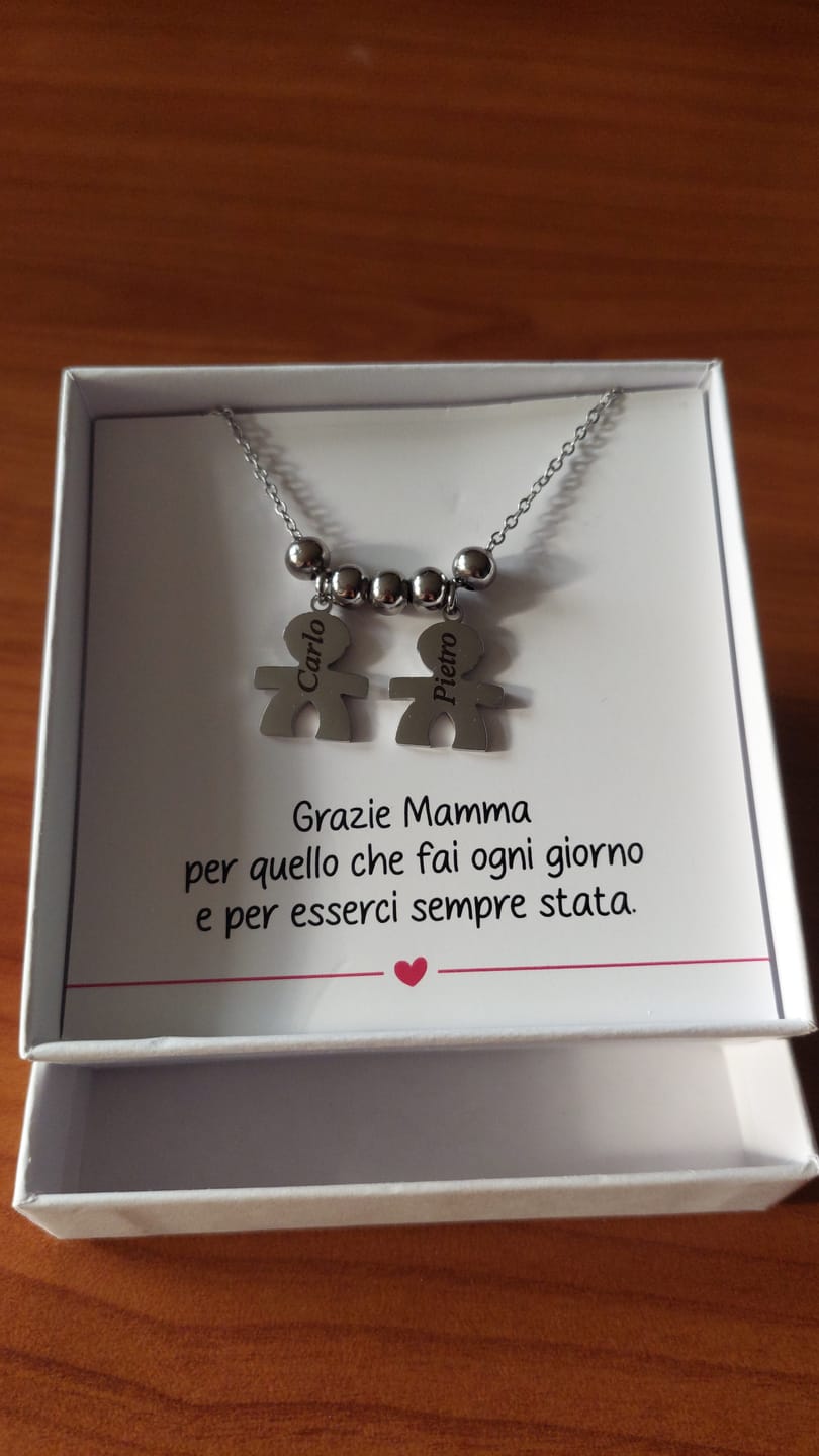 Customer photo review of Collana con bambini - I Miei Tesori