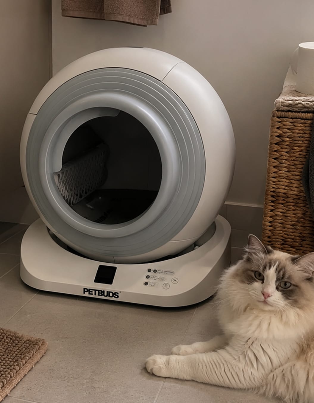 Customer photo review of The Petbuds Tonepie Q-CLEAN Automatic Self-Cleaning Litter Box