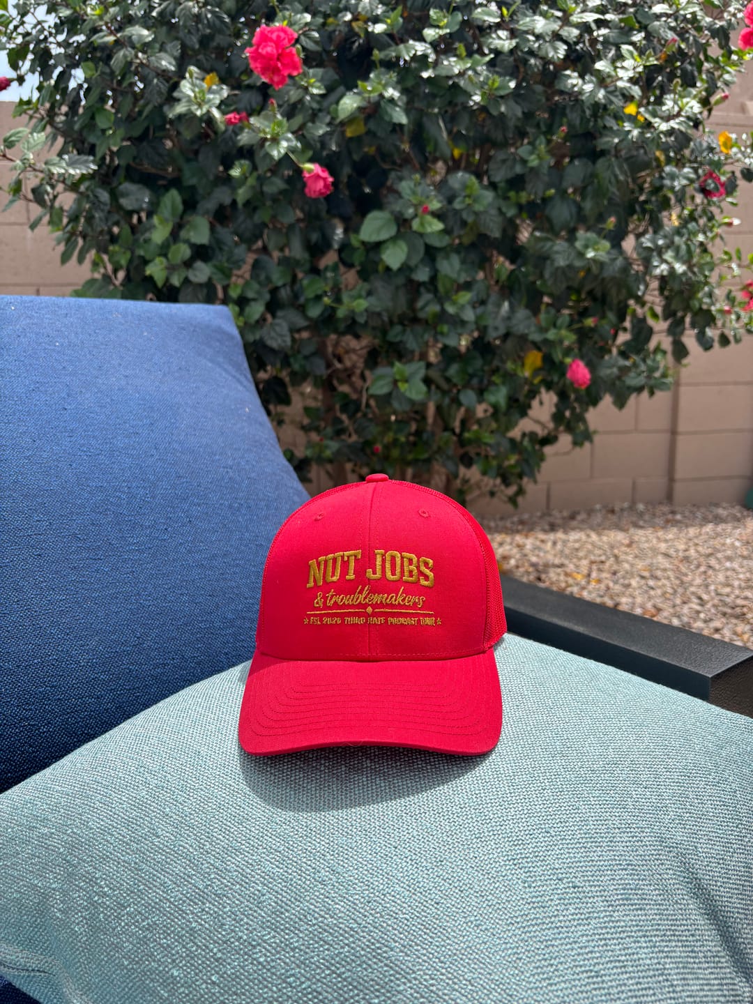 Customer photo review of Nut Job Trucker Hat