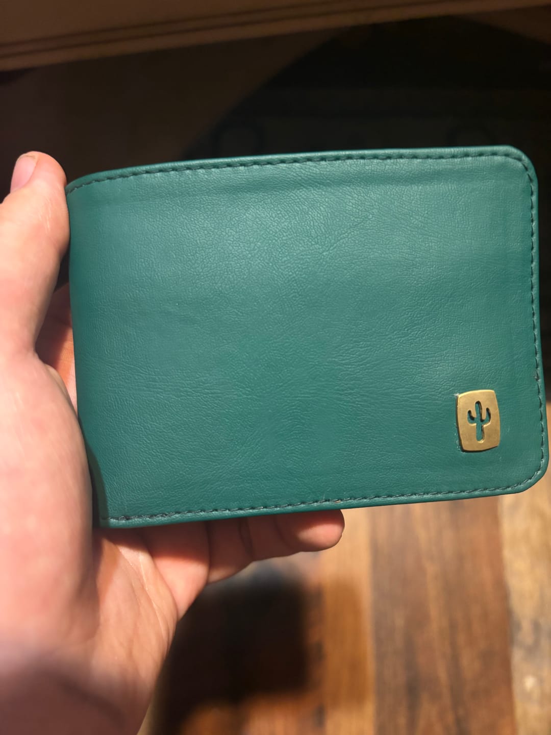 Customer photo review of Slim Hendrix | Cactus Leather Teal