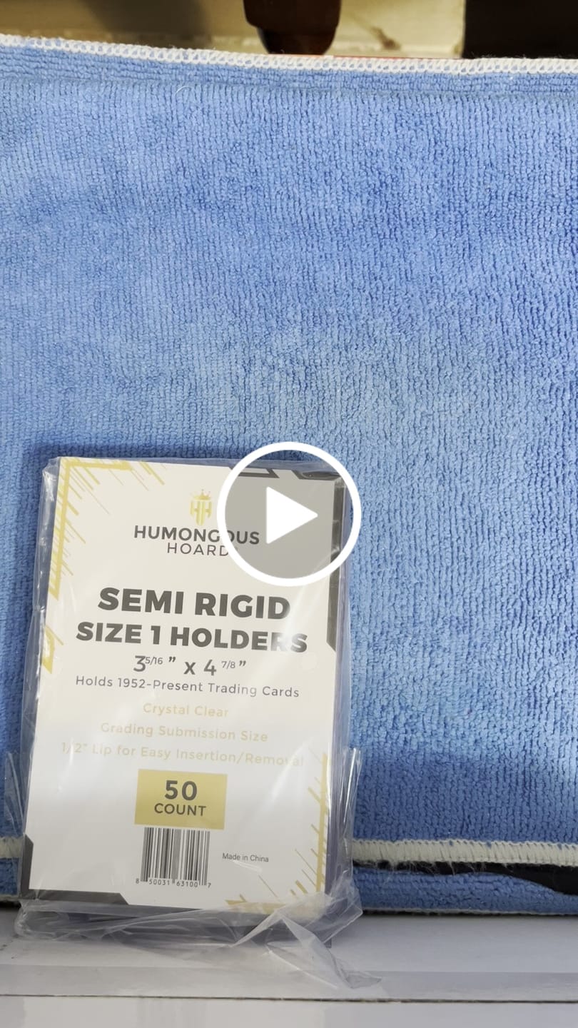 Customer video review of Semi Rigid Card Holders (Size 1-9)