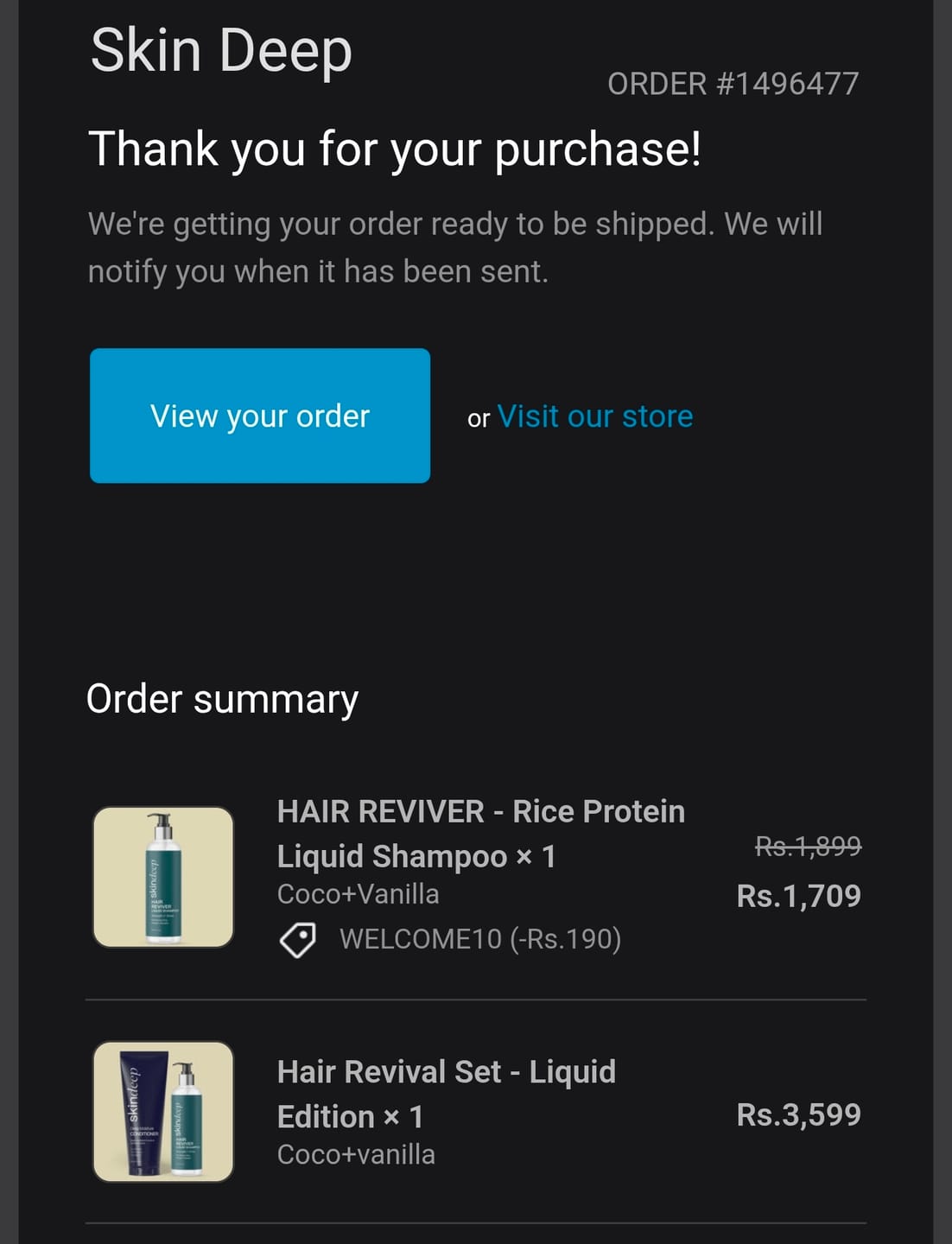 Customer photo review of Hair Revival Set - Liquid Edition