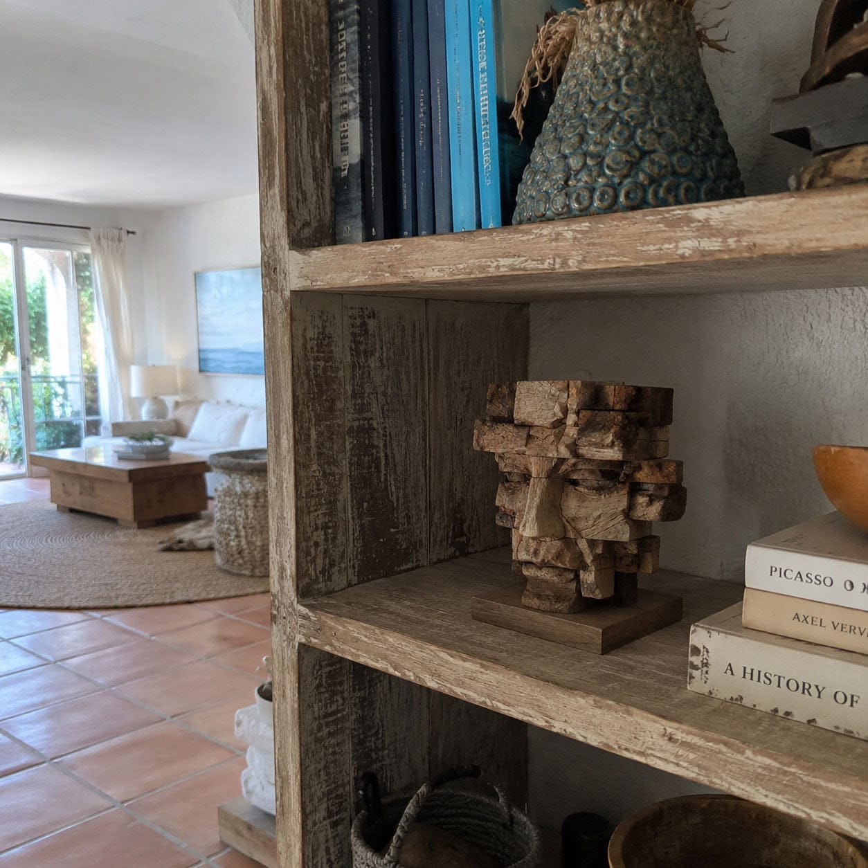 Customer photo review of Ancestral Block: The Weathered Visage｜ Wood Sculpture