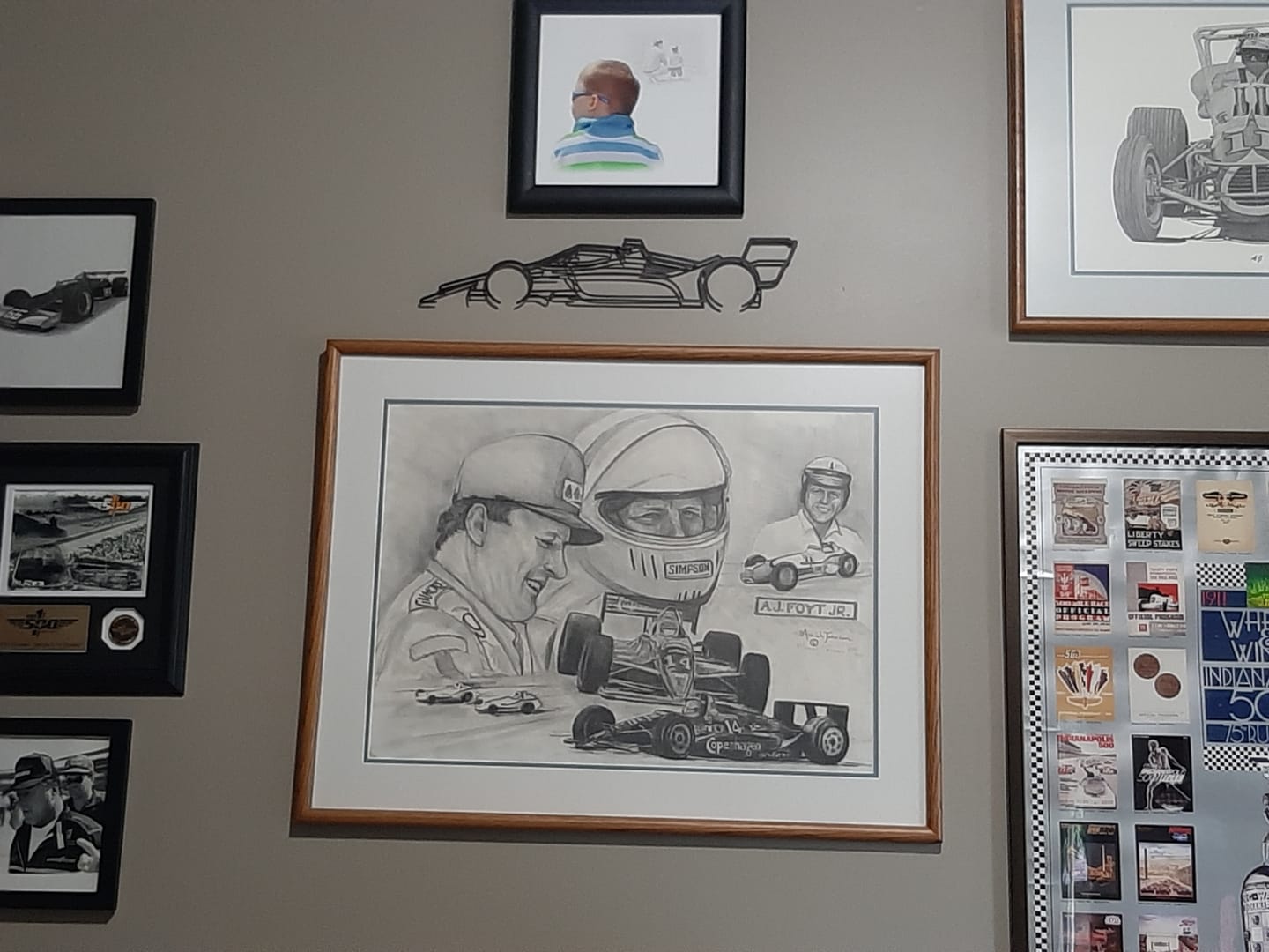 Customer photo review of Indy Car 2022 Classic Silhouette Metal Wall Art