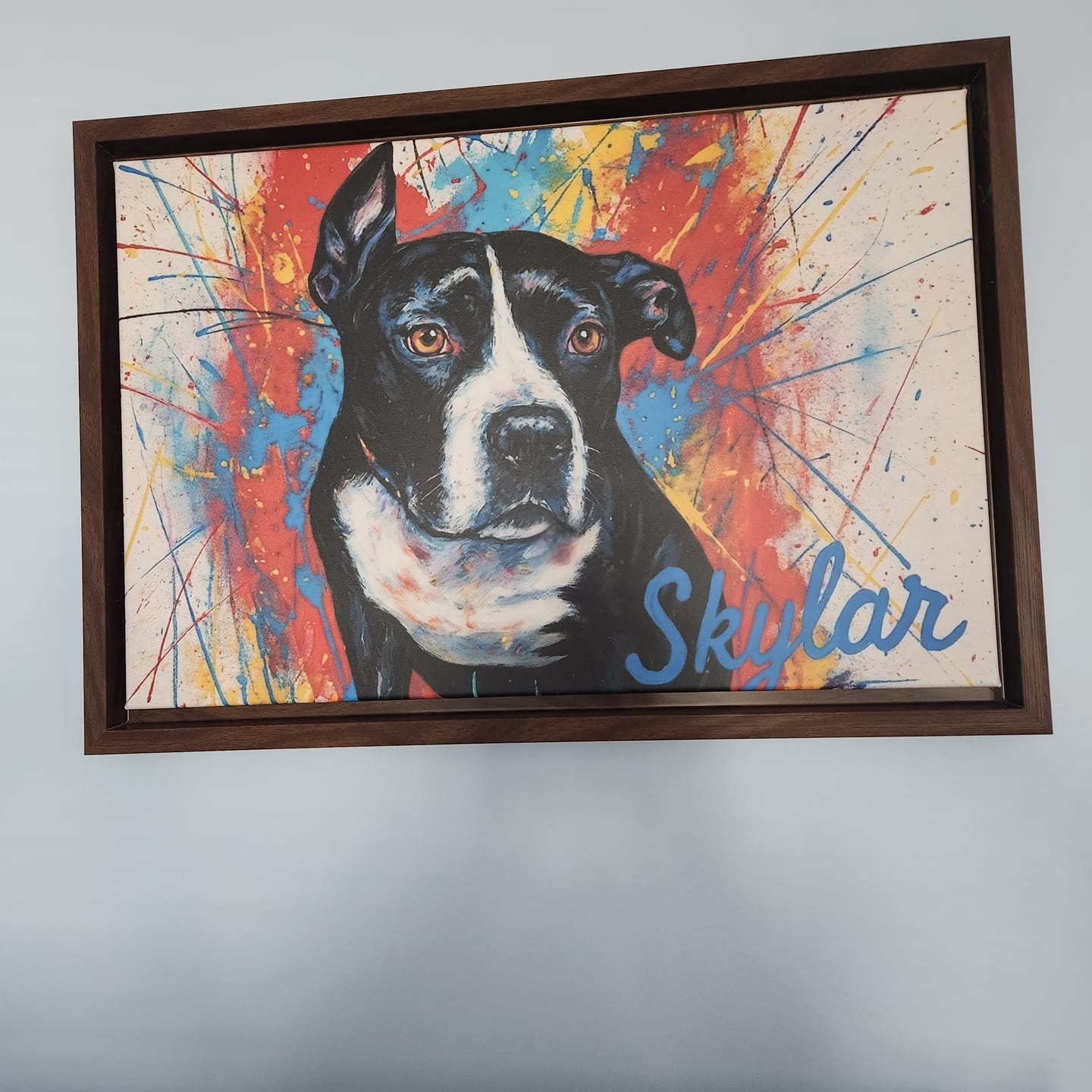 Customer photo review of Custom Pet Portrait - Abstract Style