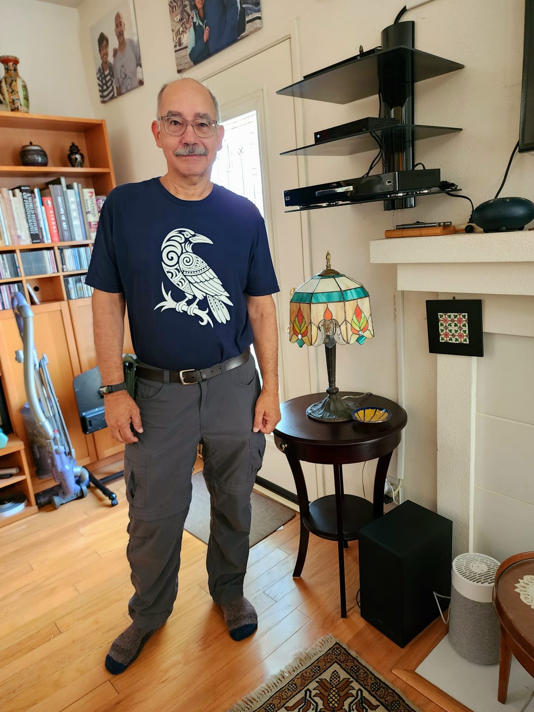 Customer photo review of Tribal Crow T-Shirt