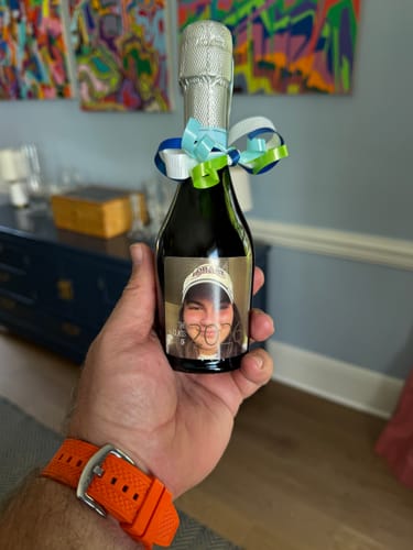 Customer photo review of La Marca Prosecco Mini Bottles