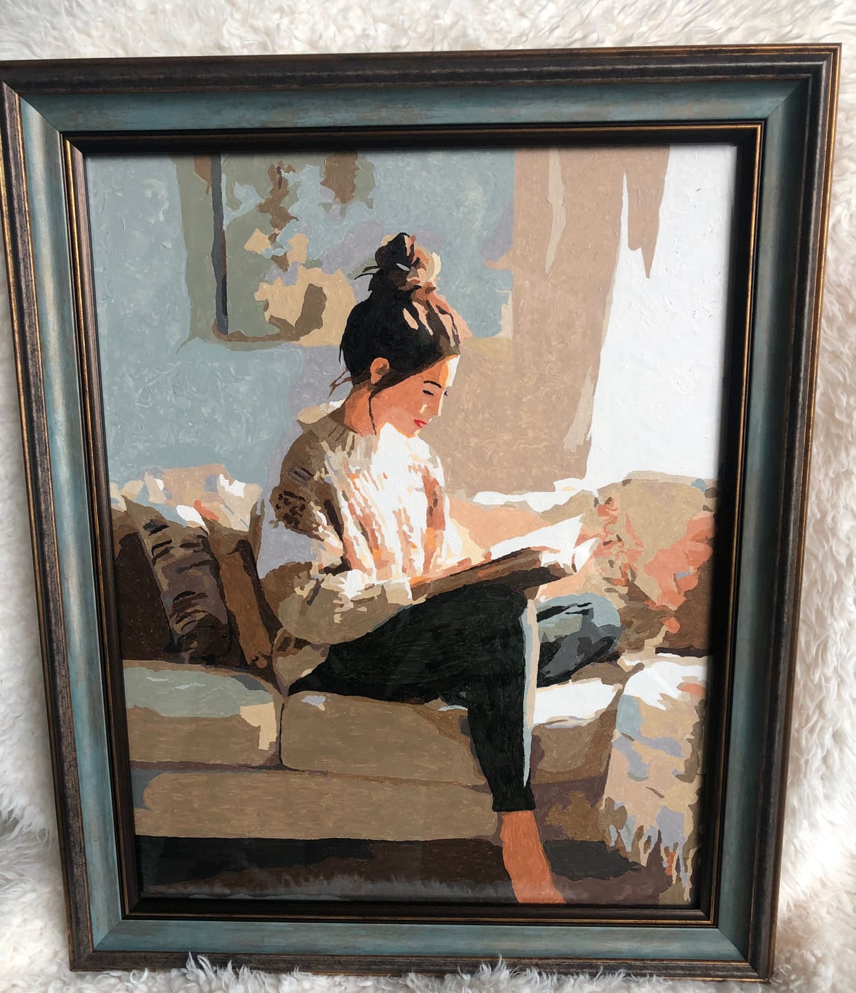 Customer photo review of Quiet moments | Paint by Number