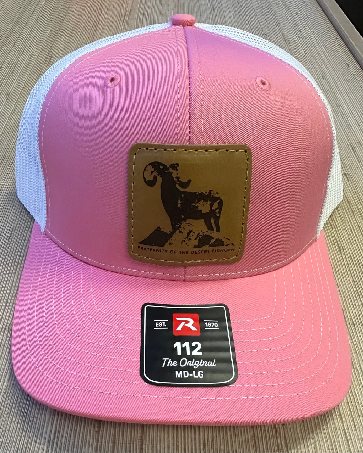 Customer photo review of Richardson 112 Custom Leather Patch Hat