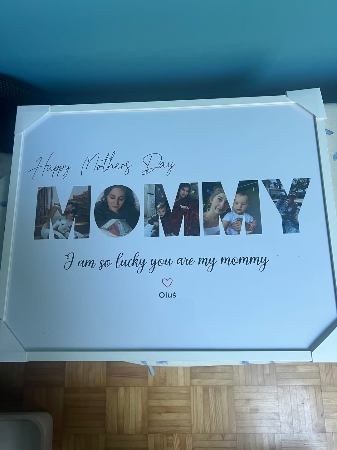 Customer photo review of Happy Mom's Day - Personalized Poster