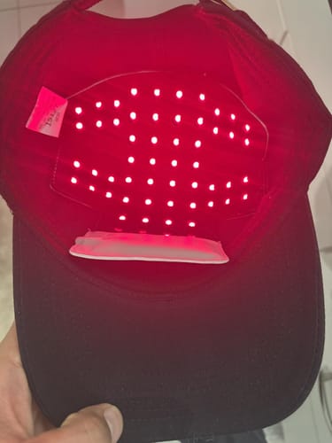Customer photo review of Red Light Therapy Cap